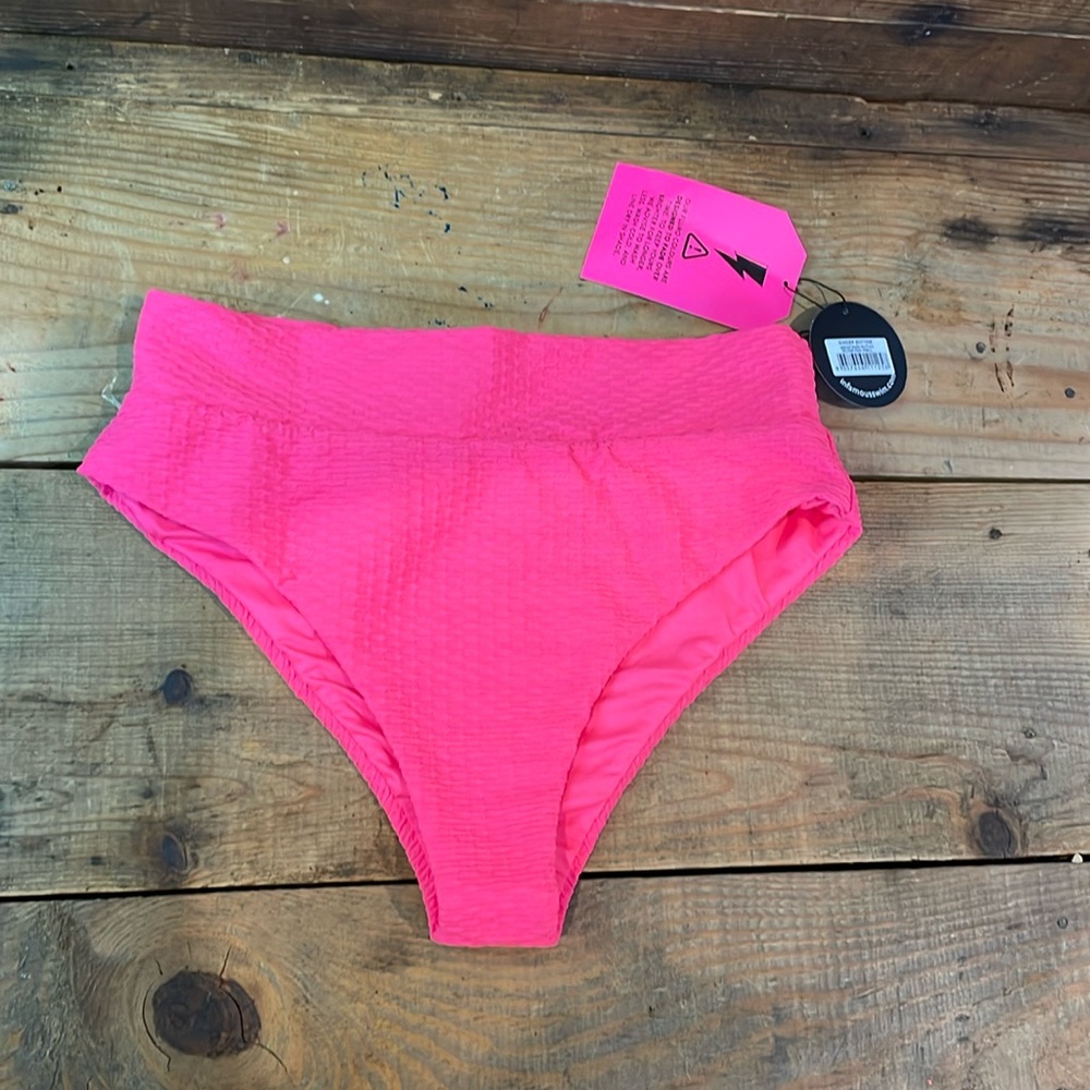 Infamous Swim Bottom Hot Pink Large